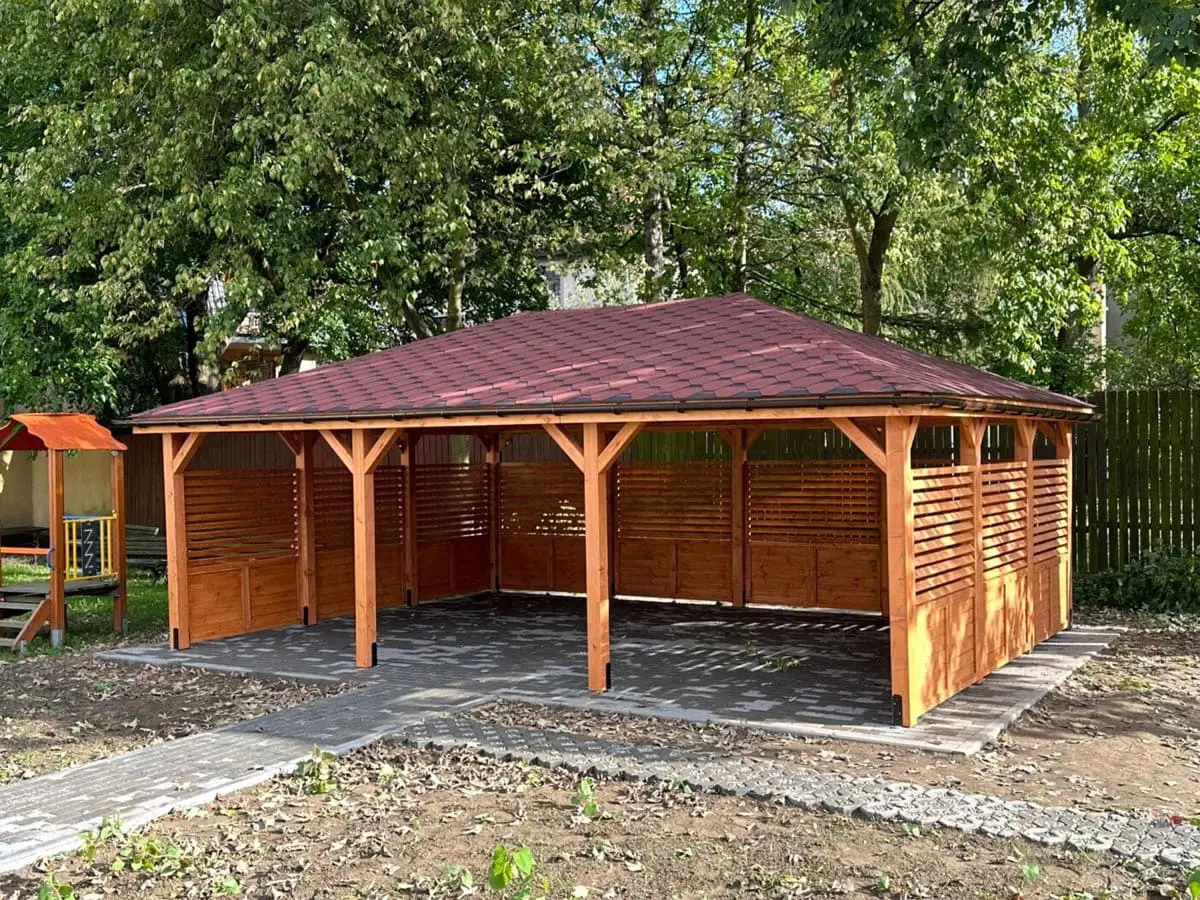 Altana drewniana ogrodowa 5x7m Iga