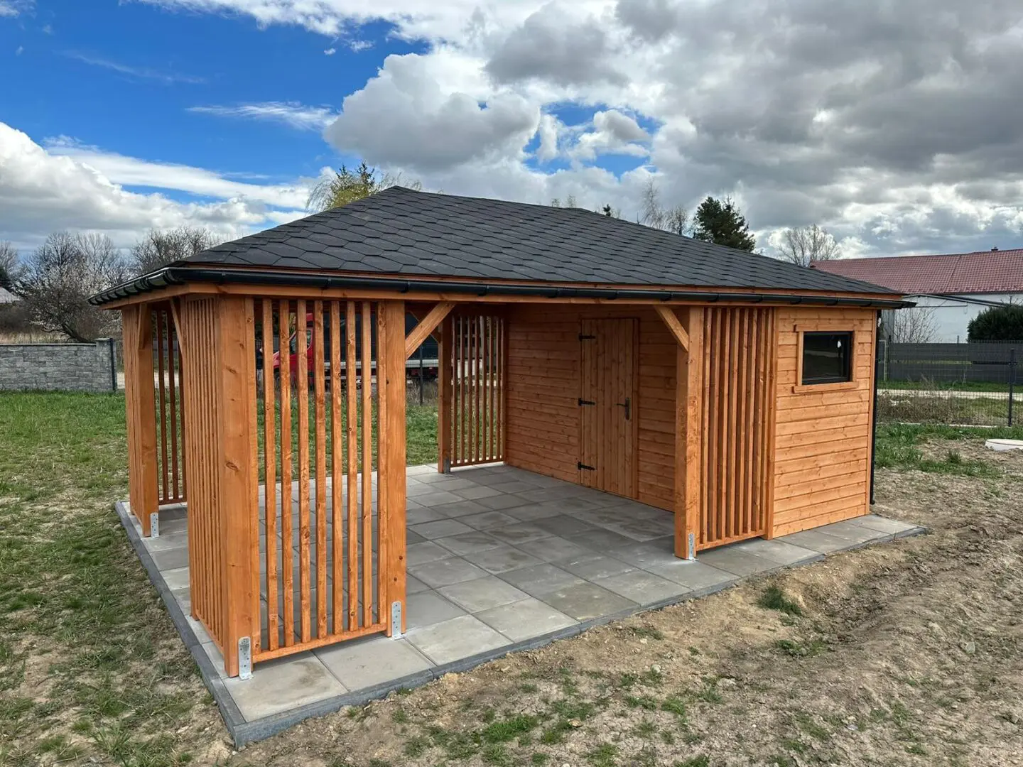 altana z domkiem narzedziowym maciek 4x6m