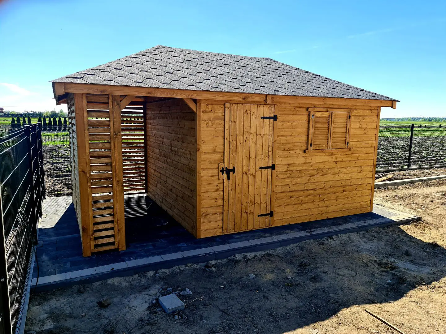 Domek narzędziowy Krystian 3x5 m z drewna