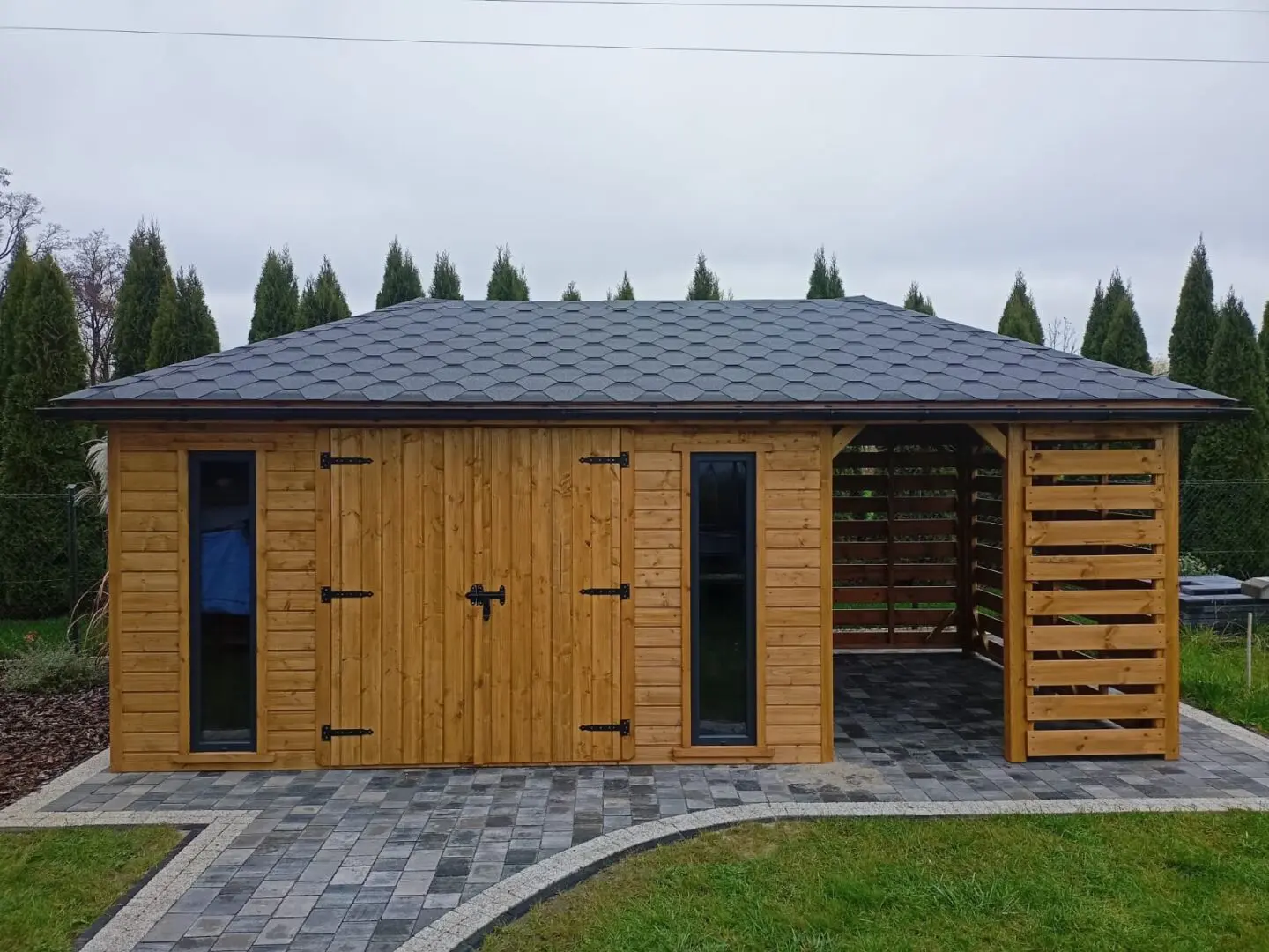 Domek narzędziowy Mirek Premium 3x6 m z drewna