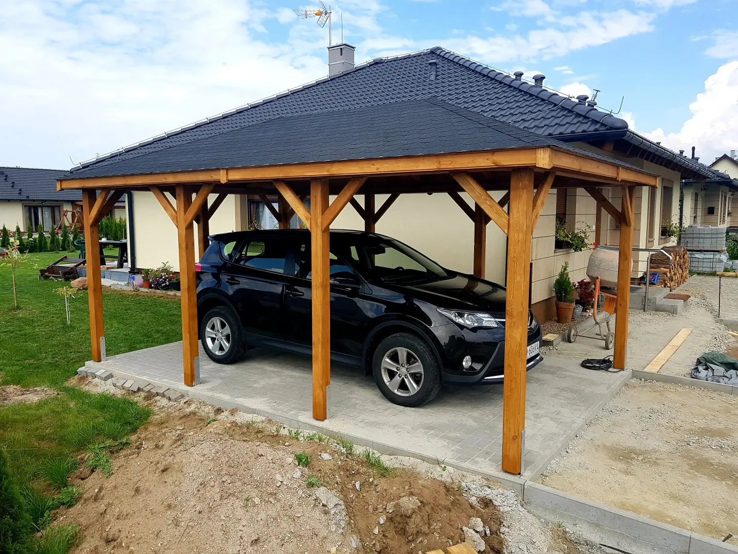 wiata na samochod propozycje ada 35x55 1