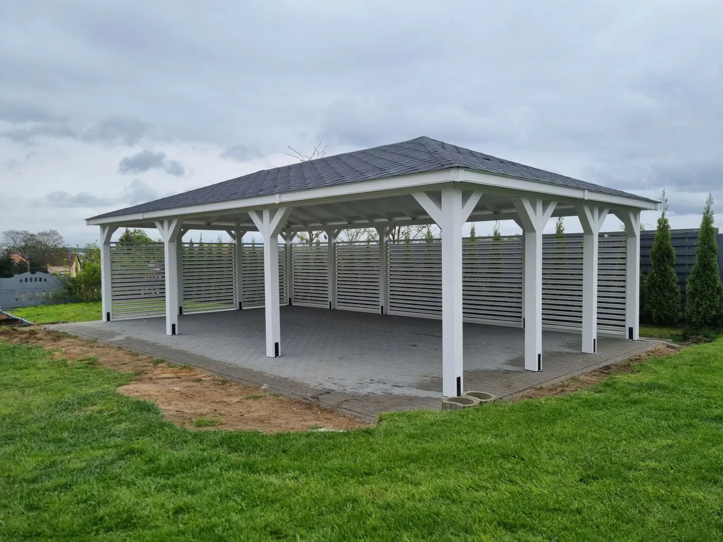 wiata samochodowa julia 5x9m–trwale zadaszenie