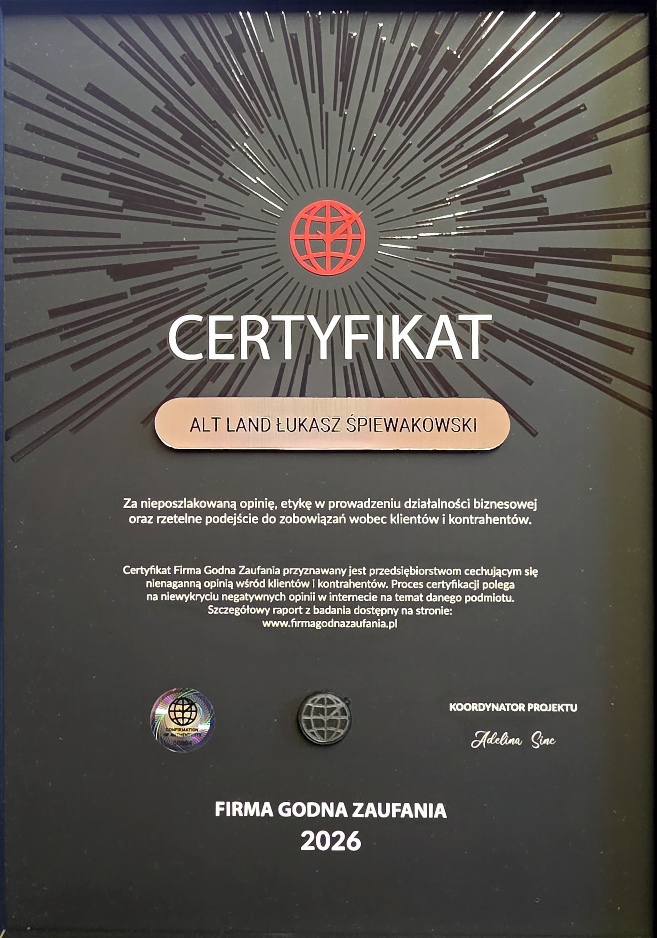 Certyfikat