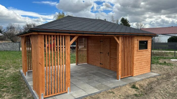Altana z domkiem narzędziowym MACIEK 4x6m
