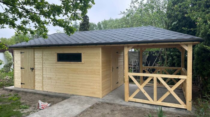 Altana z domkiem narzędziowym GABI PREMIUM 3x8m