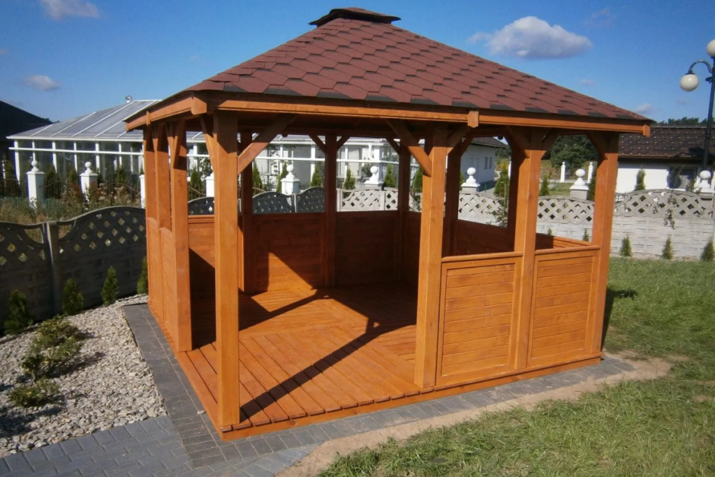 altana ogrodowa prostokątna